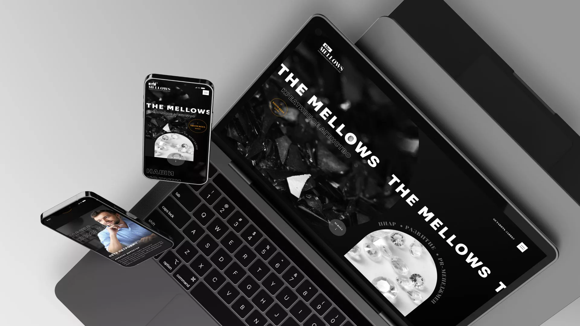 Разработка сайта креативного агентства «The Mellows» в Агрызе